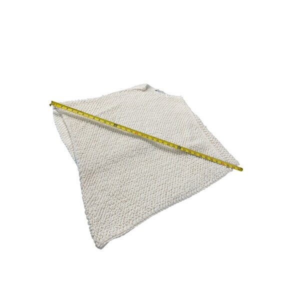 Cocogio womans cream off white cream wool knitted Italian pullover shawl Poncho - Picture 5 of 11